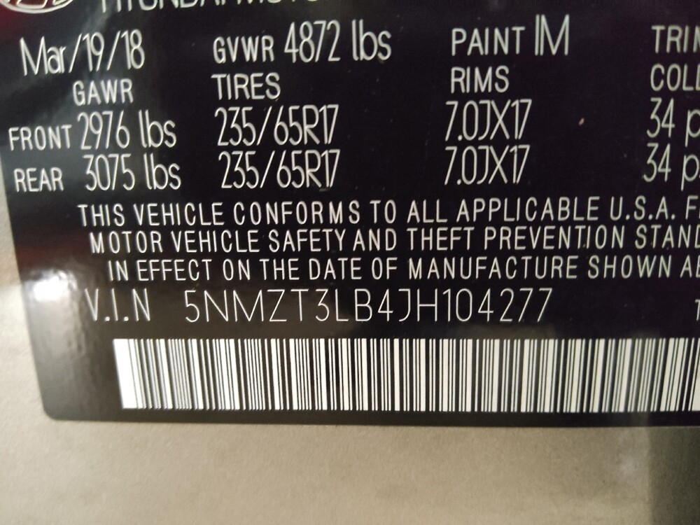 2018 Hyundai Santa Fe in Marietta, GA 30062 - 18091286 33