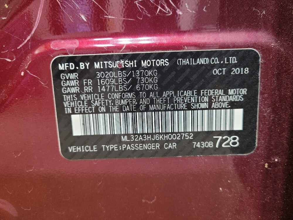 2019 Mitsubishi Mirage in Miamisburg, OH 45342 - 18091287 33