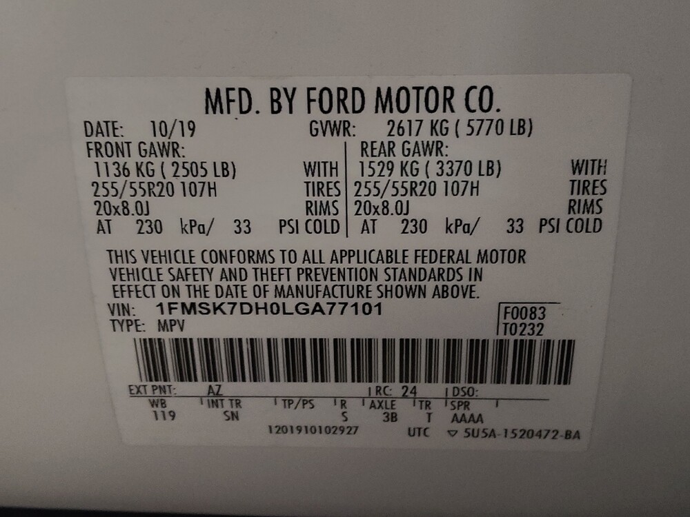 2020 Ford Explorer in Gainesville, FL 32609 - 18091289 33