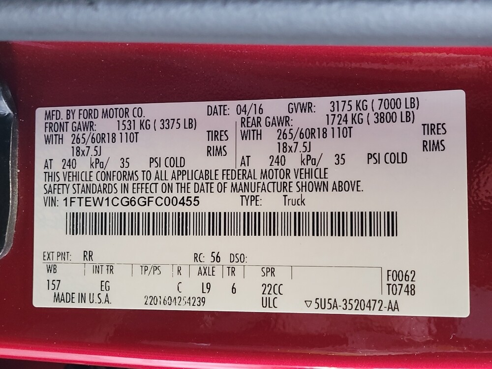 2016 Ford F150 in Jacksonville, FL 32210 - 18091334 33