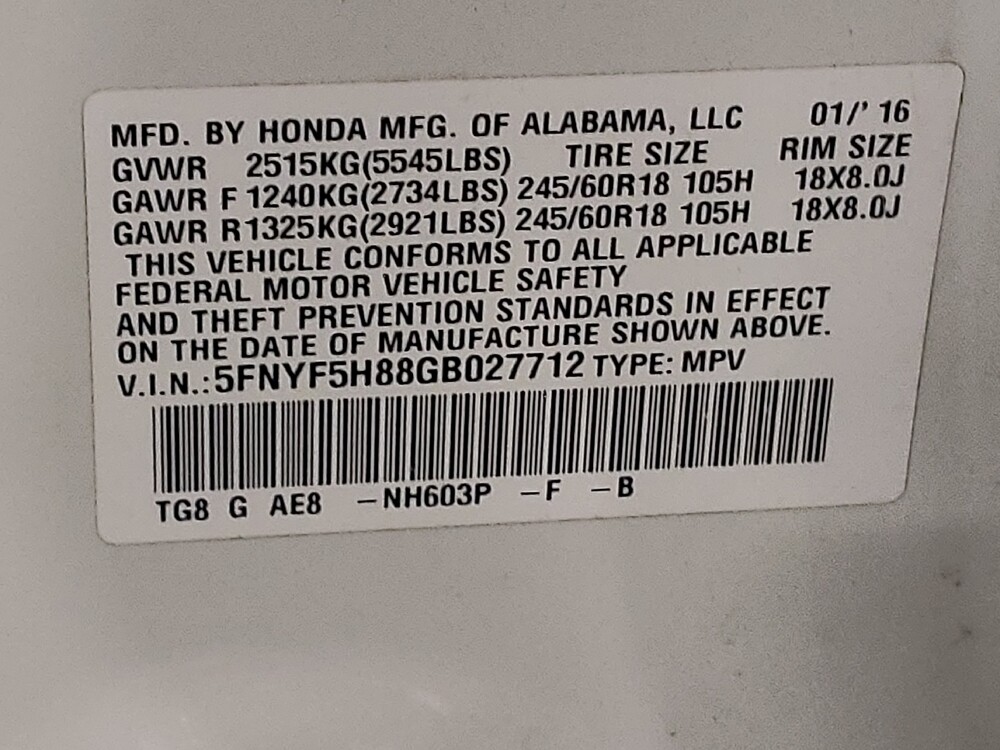 2016 Honda Pilot in Tyler, TX 75701 - 18091372 33