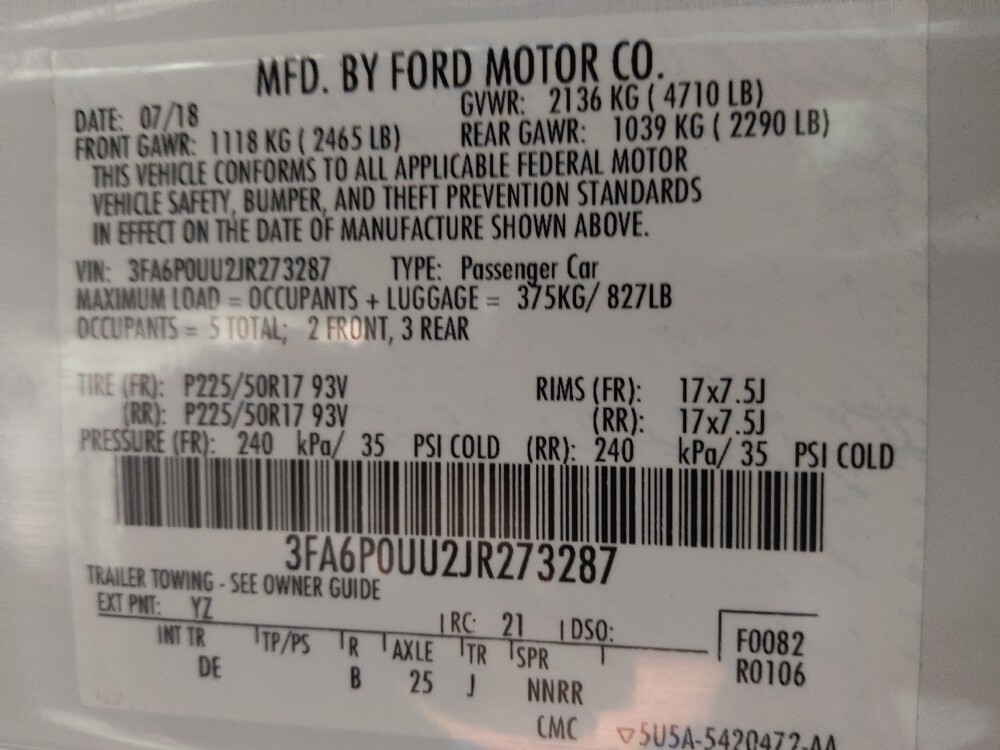 2018 Ford Fusion in Winston-Salem, NC 27103 - 18091398 33