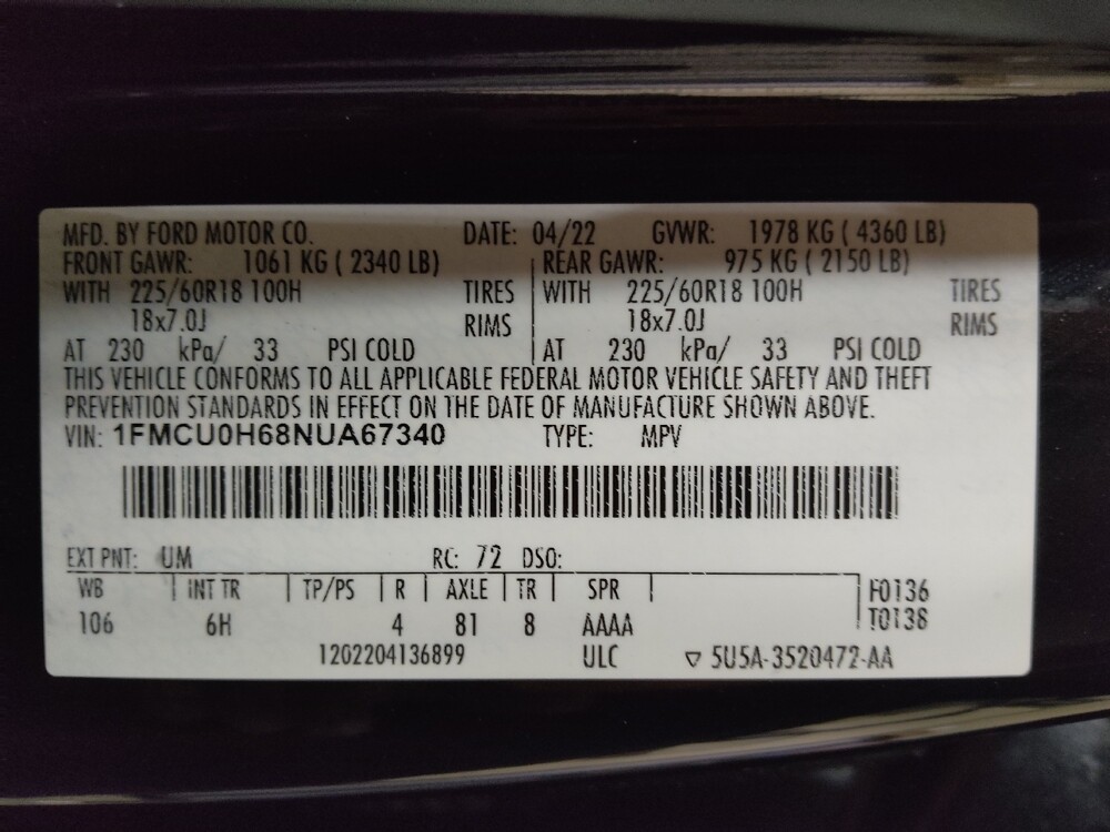 2022 Ford Escape in Winston-Salem, NC 27103 - 18091419 33