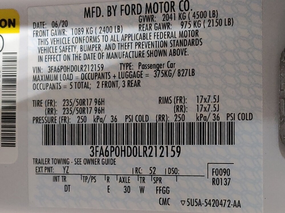 2020 Ford Fusion in Temple, TX 76502 - 18091425 33