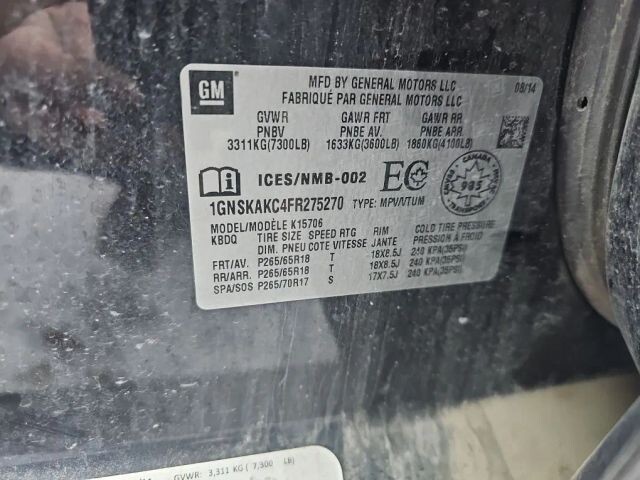 2015 Chevrolet Tahoe in Wadena, MN 56482 - 18091503 12