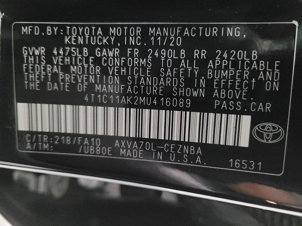 2021 Toyota Camry in Downey, CA 90241 - 18091524 33