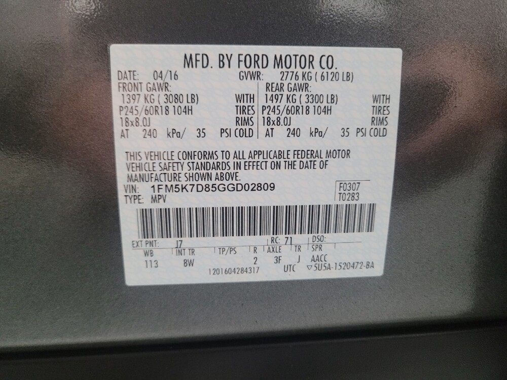 2016 Ford Explorer in Downey, CA 90241 - 18091533 33