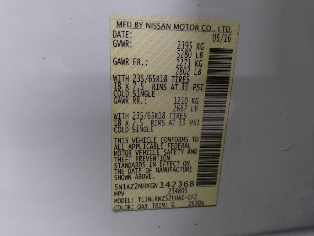 2016 Nissan Murano in Columbus, GA 31909 - 18091535 33