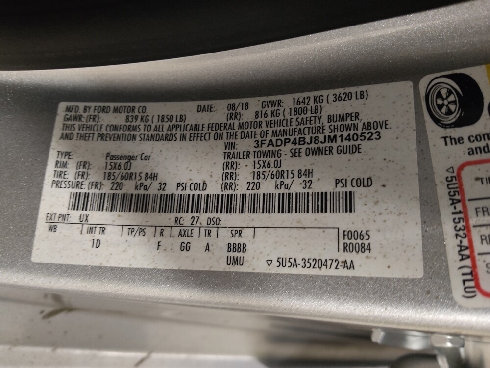 2018 Ford Fiesta in Chattanooga, TN 37421 - 18091536 33