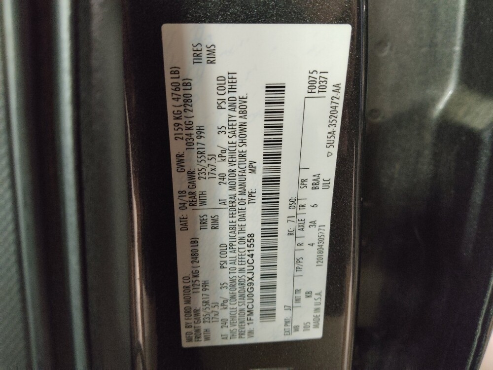 2018 Ford Escape in Round Rock, TX 78664 - 18091552 33