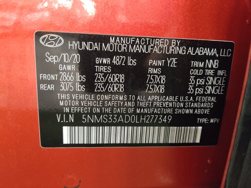 2020 Hyundai Santa Fe in Round Rock, TX 78664 - 18091565 33