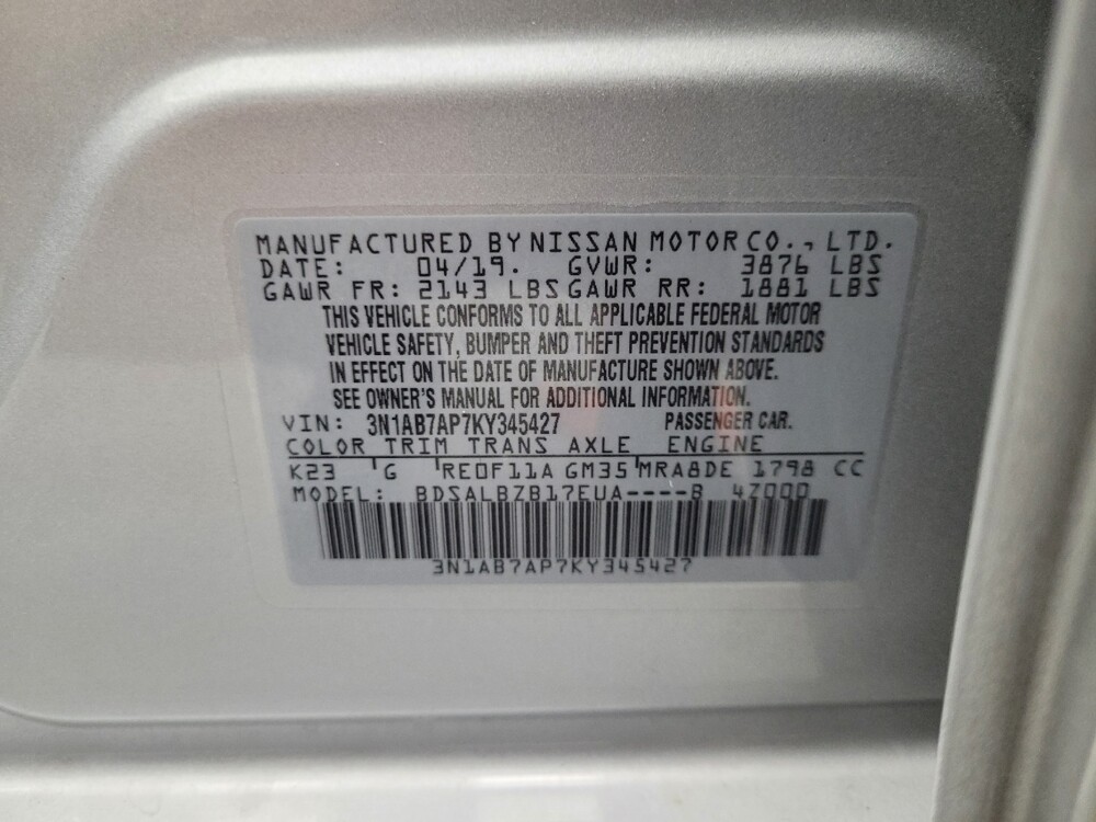 2019 Nissan Sentra in Las Vegas, NV 89104 - 18091583 33