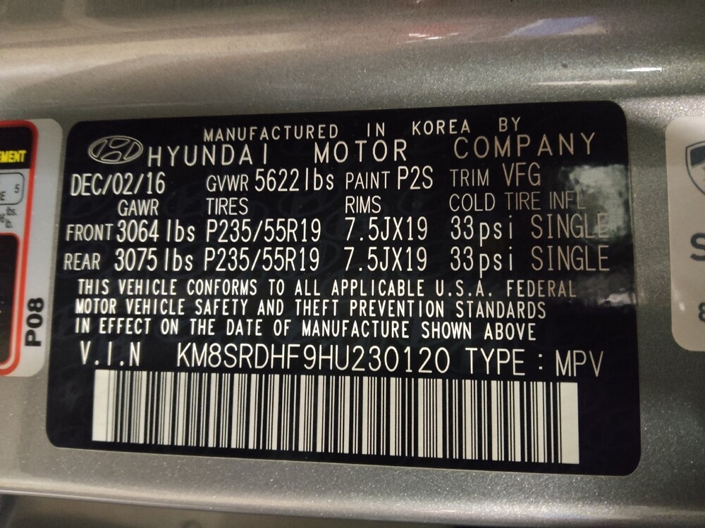 2017 Hyundai Santa Fe in Kissimmee, FL 34744 - 18091610 33