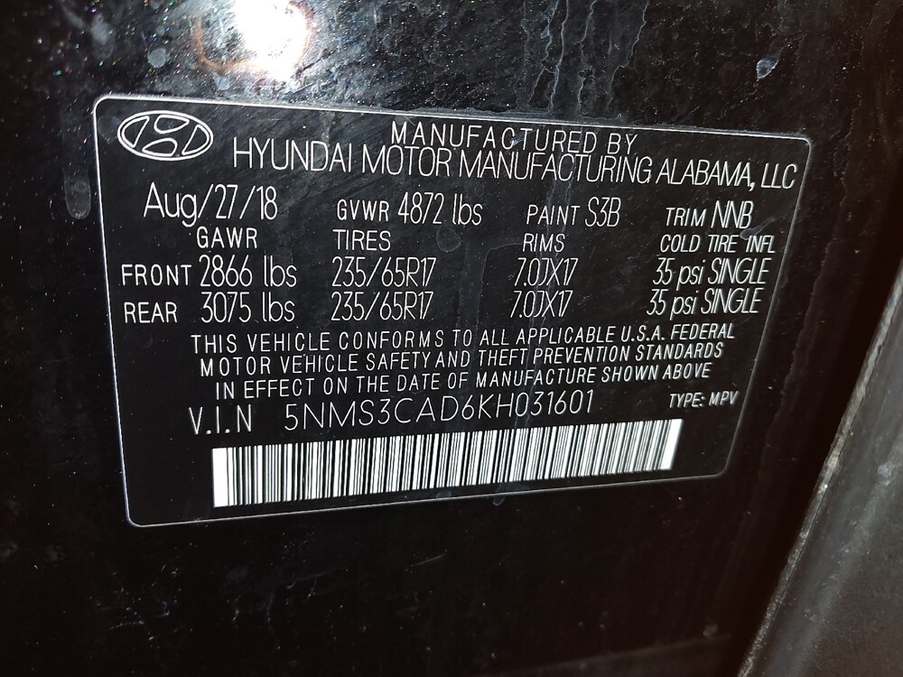 2019 Hyundai Santa Fe in Taylor, MI 48180 - 18091613 33