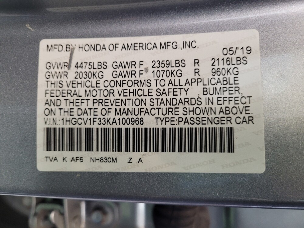 2019 Honda Accord in Columbus, OH 43231 - 18091648 33