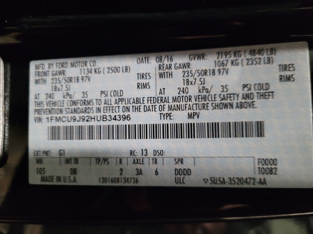 2017 Ford Escape in Newport News, VA 23601 - 18091671 33