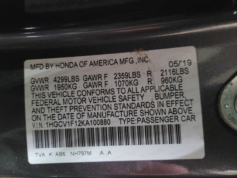 2019 Honda Accord in Pittsburgh, PA 15237 - 18091742 33