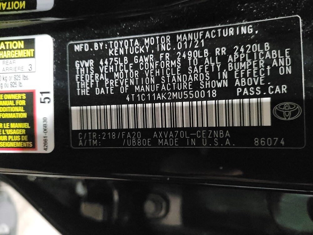 2021 Toyota Camry in Temple Hills, MD 20746 - 18091753 33