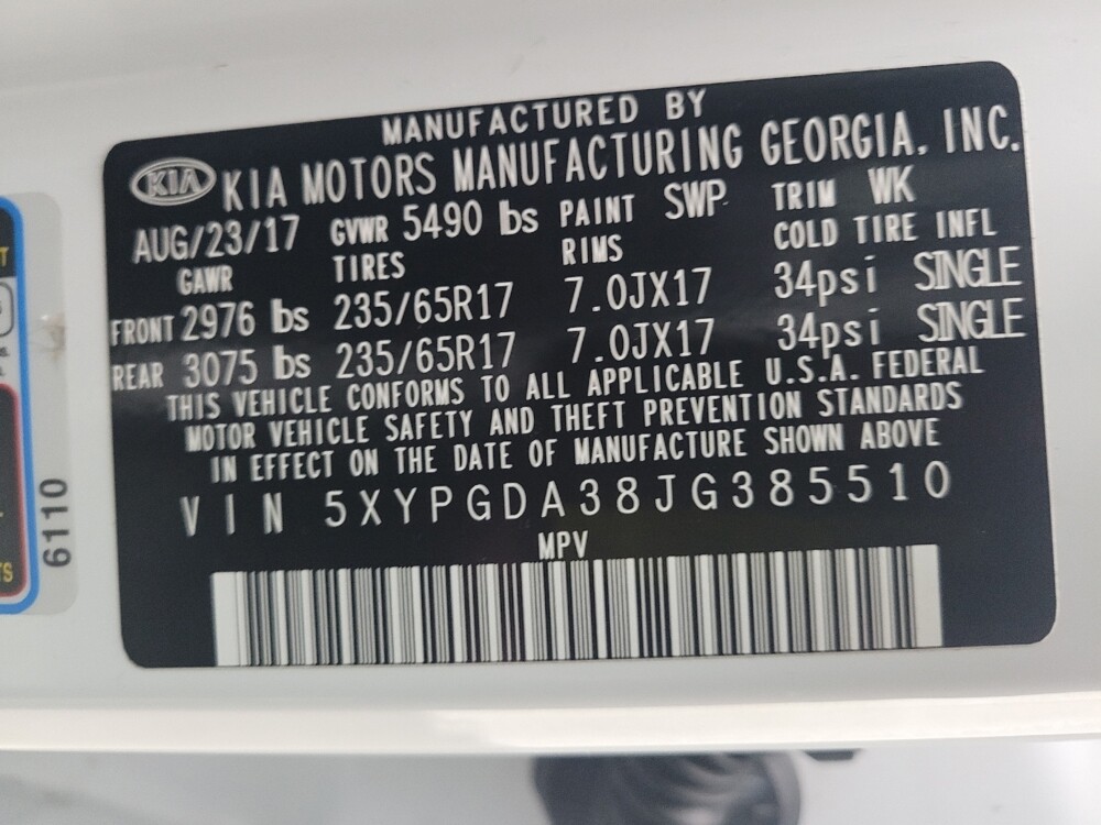 2018 Kia Sorento in Eastpointe, MI 48021 - 18091770 33