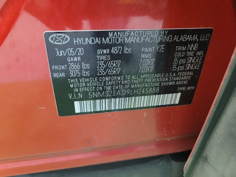 2020 Hyundai Santa Fe in Louisville, KY 40258 - 18091778 33