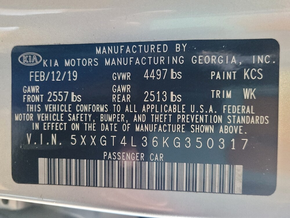 2019 Kia Optima in Jacksonville, FL 32225 - 18091806 33