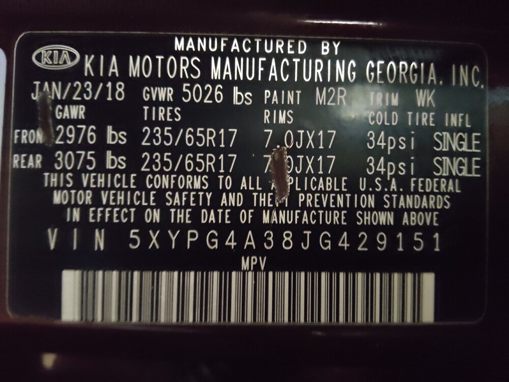 2018 Kia Sorento in Gainesville, FL 32609 - 18091831 33