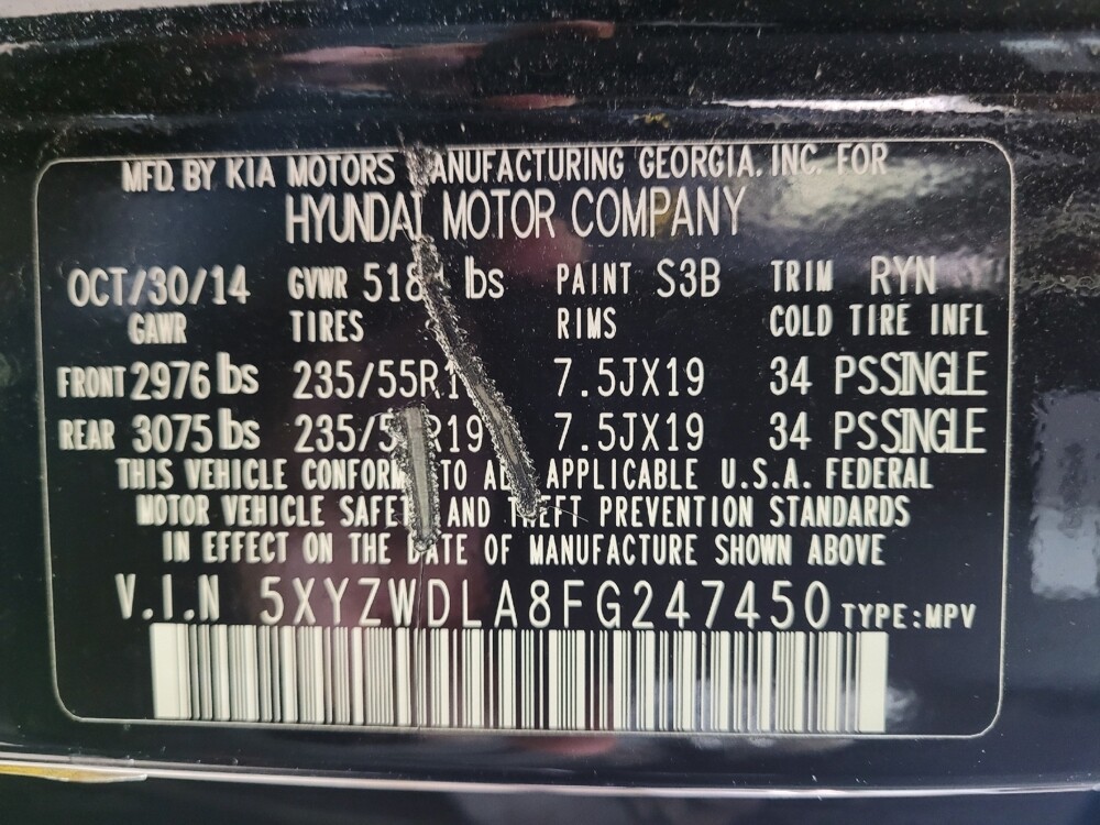 2015 Hyundai Santa Fe in Lexington, KY 40509 - 18091859 33