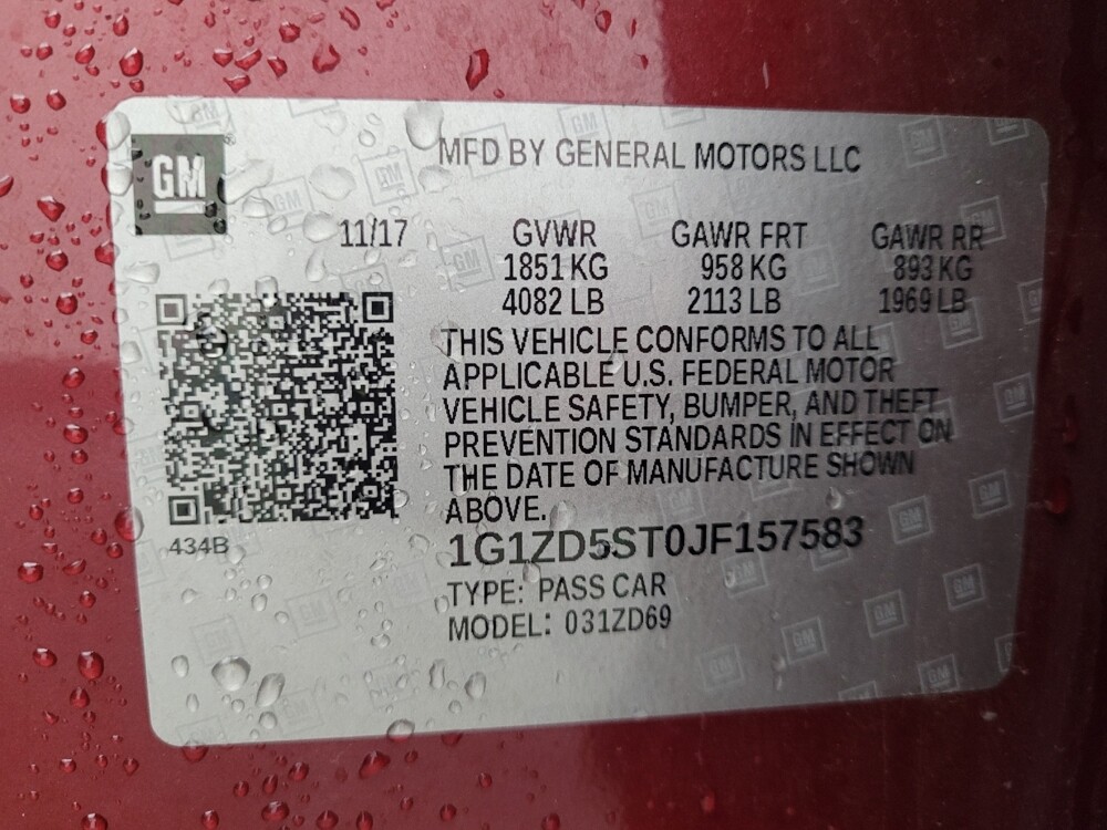 2018 Chevrolet Malibu in Charlotte, NC 28213 - 18091890 33