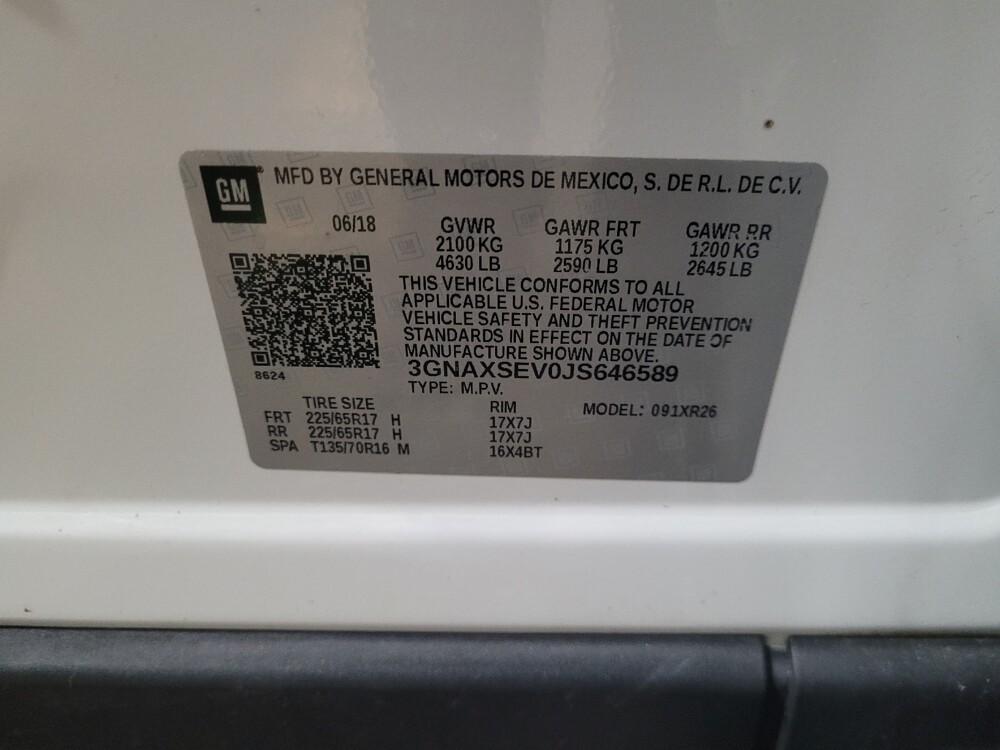 2018 Chevrolet Equinox in Williamstown, NJ 8094 - 18091891 33