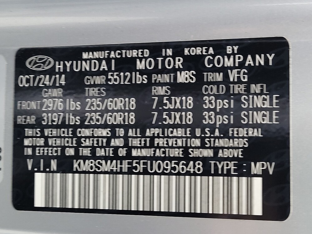 2015 Hyundai Santa Fe in Sanford, FL 32773 - 18091897 33