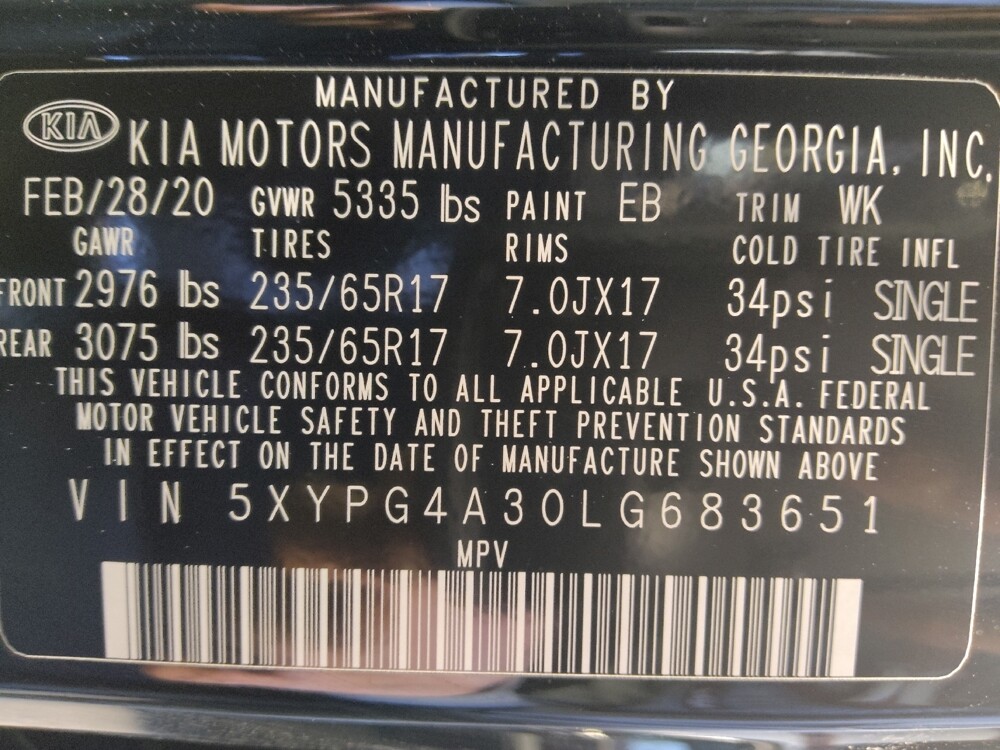 2020 Kia Sorento in Houston, TX 77074 - 18091905 33