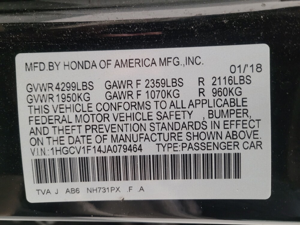 2018 Honda Accord in Downey, CA 90241 - 18091948 33