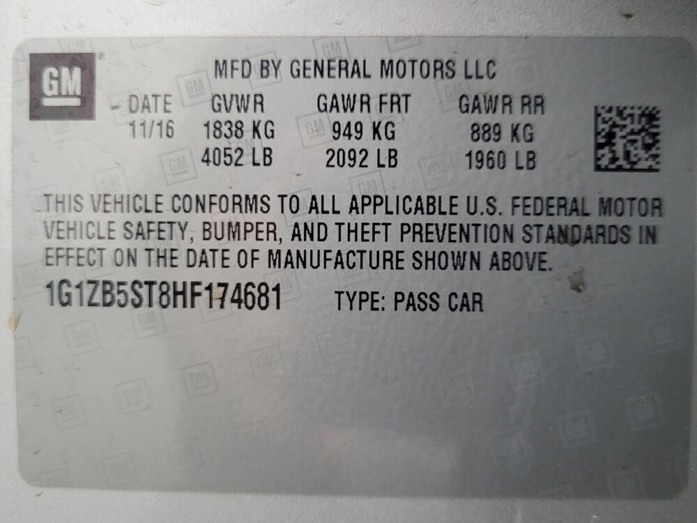 2017 Chevrolet Malibu in Memphis, TN 38128 - 18091950 33