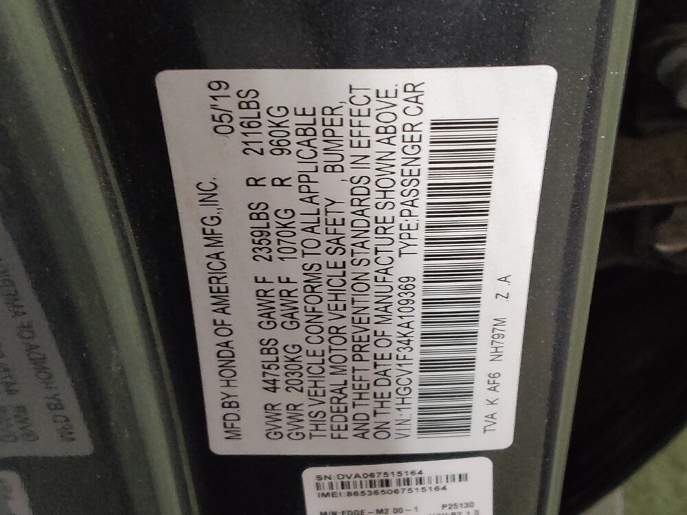 2019 Honda Accord in Tulsa, OK 74145 - 18091970 33