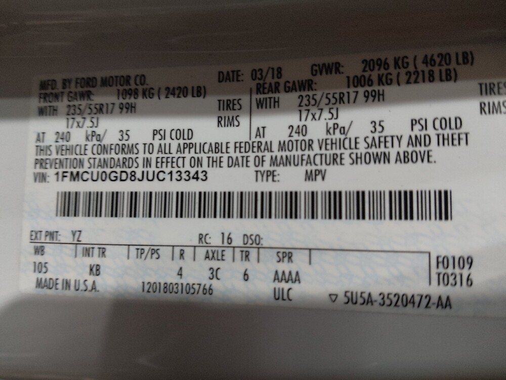 2018 Ford Escape in Tulsa, OK 74145 - 18091971 33