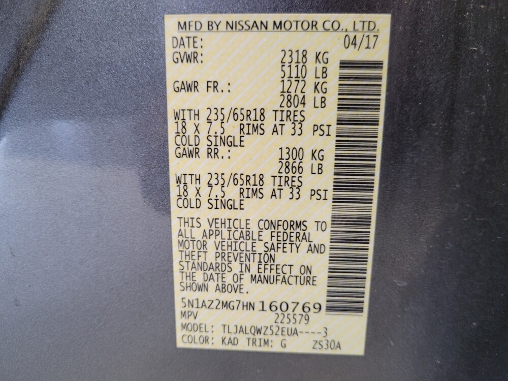 2017 Nissan Murano in Torrance, CA 90504 - 18091979 33