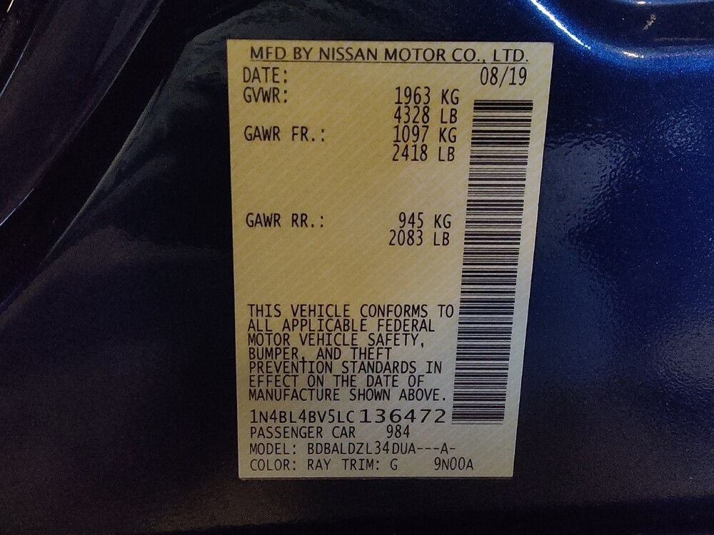 2020 Nissan Altima in Sanford, FL 32773 - 18091982 33