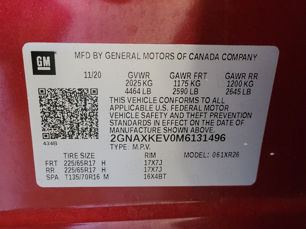 2021 Chevrolet Equinox in Sanford, FL 32773 - 18091985 33