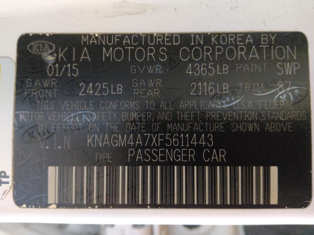 2015 Kia Optima in Houston, TX 77060 - 18092013 33