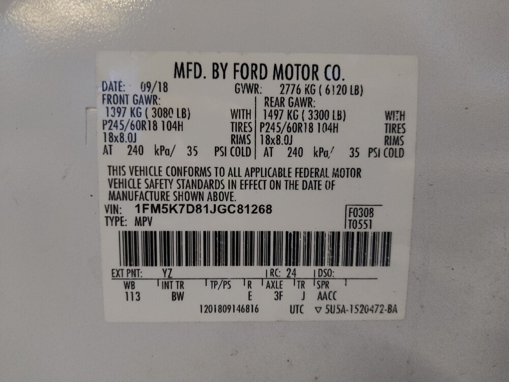 2018 Ford Explorer in Fort Myers, FL 33907 - 18092048 33