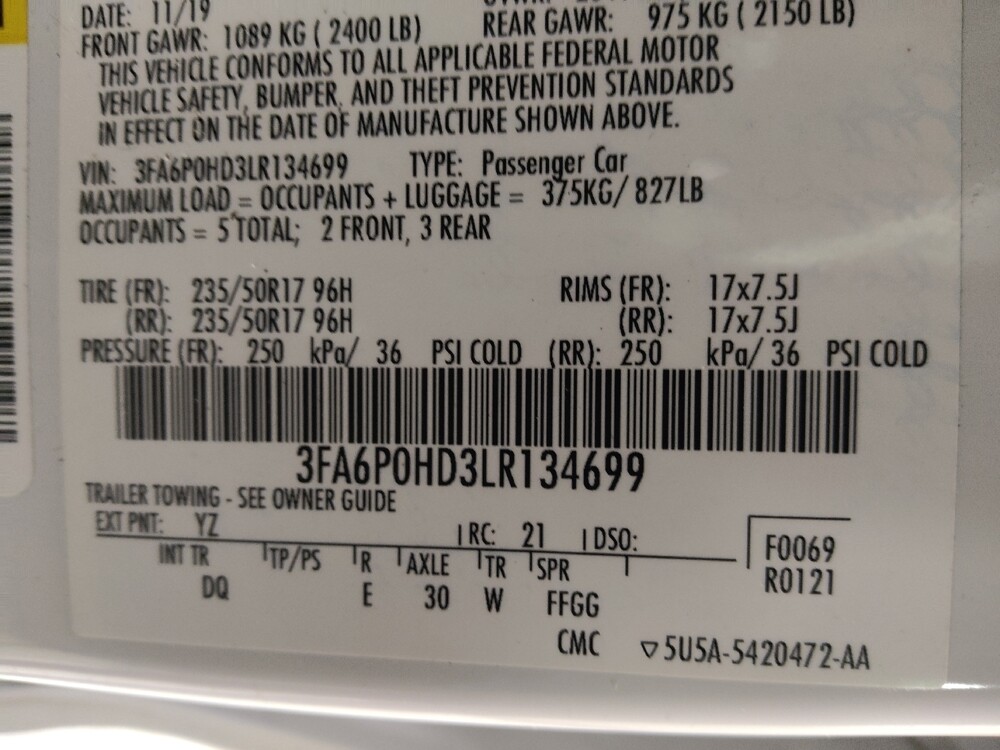 2020 Ford Fusion in Stone Mountain, GA 30083 - 18092062 33