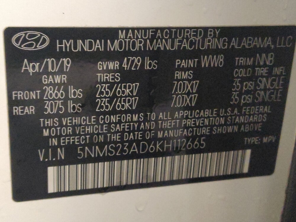 2019 Hyundai Santa Fe in Houston, TX 77074 - 18092091 33