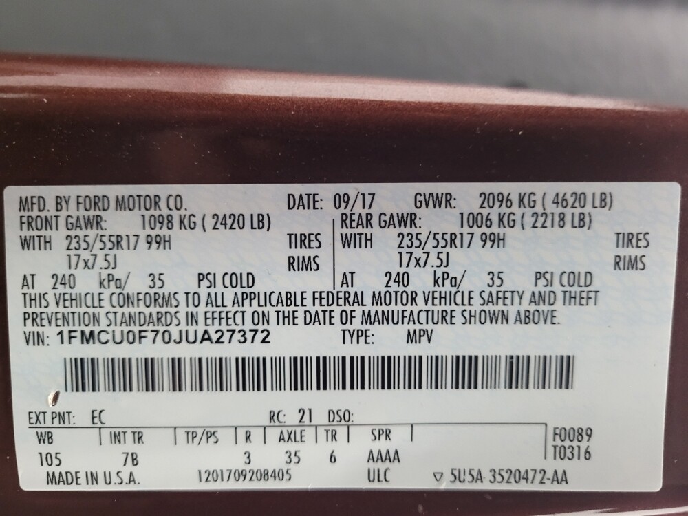 2018 Ford Escape in Madison, TN 37115 - 18092119 33