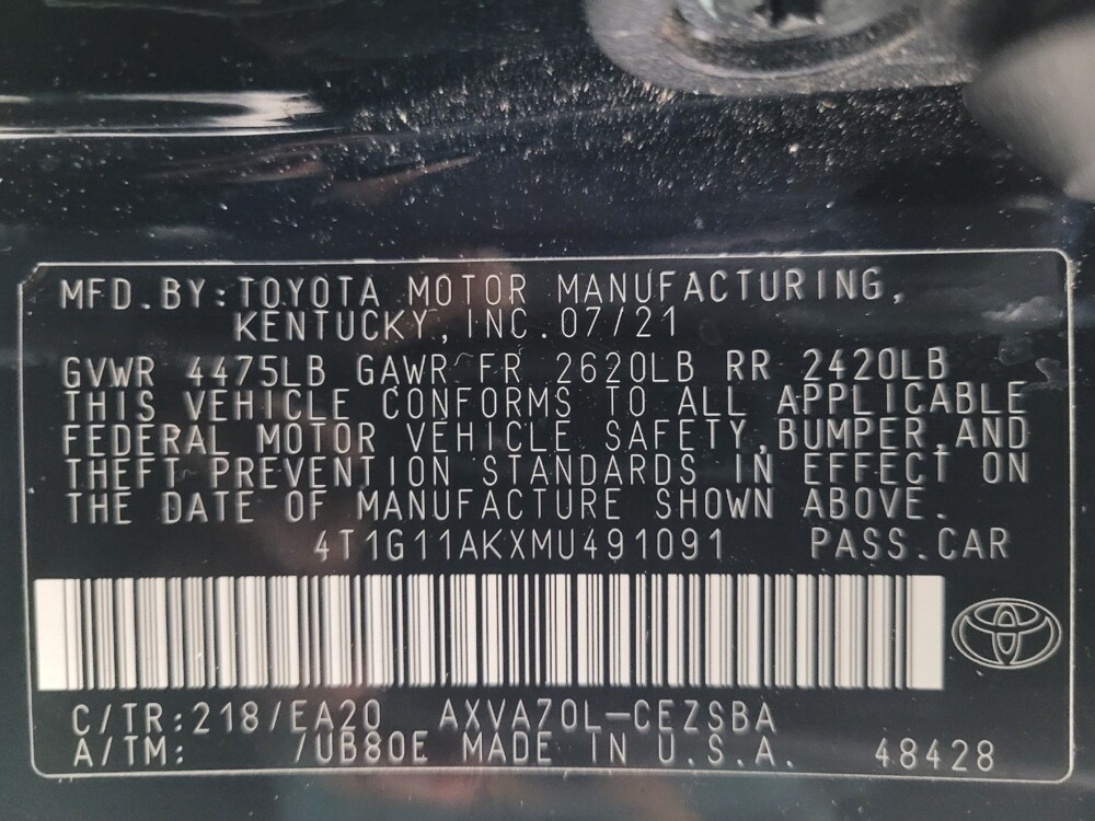 2021 Toyota Camry in Antioch, TN 37013 - 18092121 33