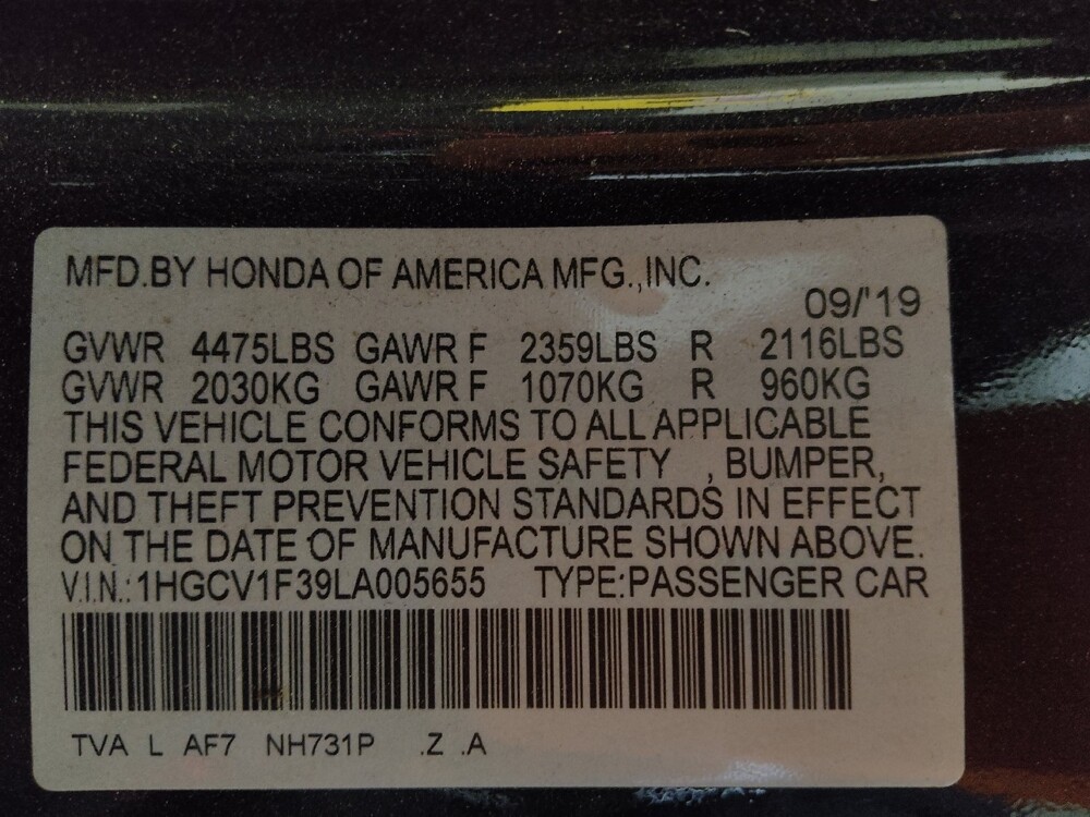 2020 Honda Accord in Charlotte, NC 28213 - 18092126 33