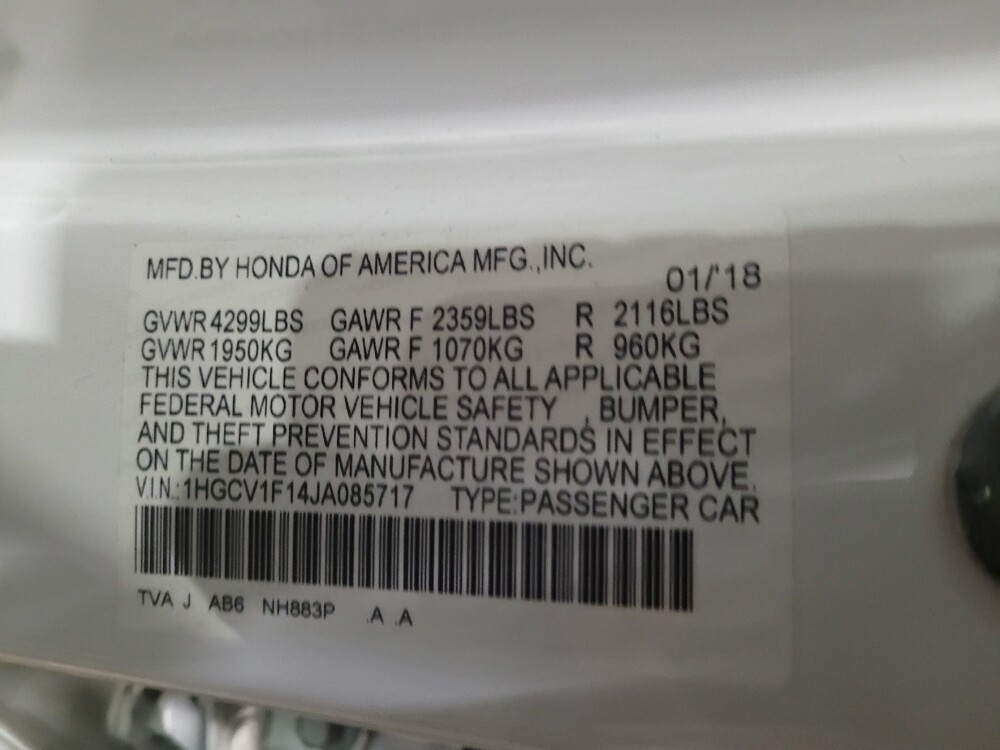 2018 Honda Accord in Williamstown, NJ 8094 - 18092154 33