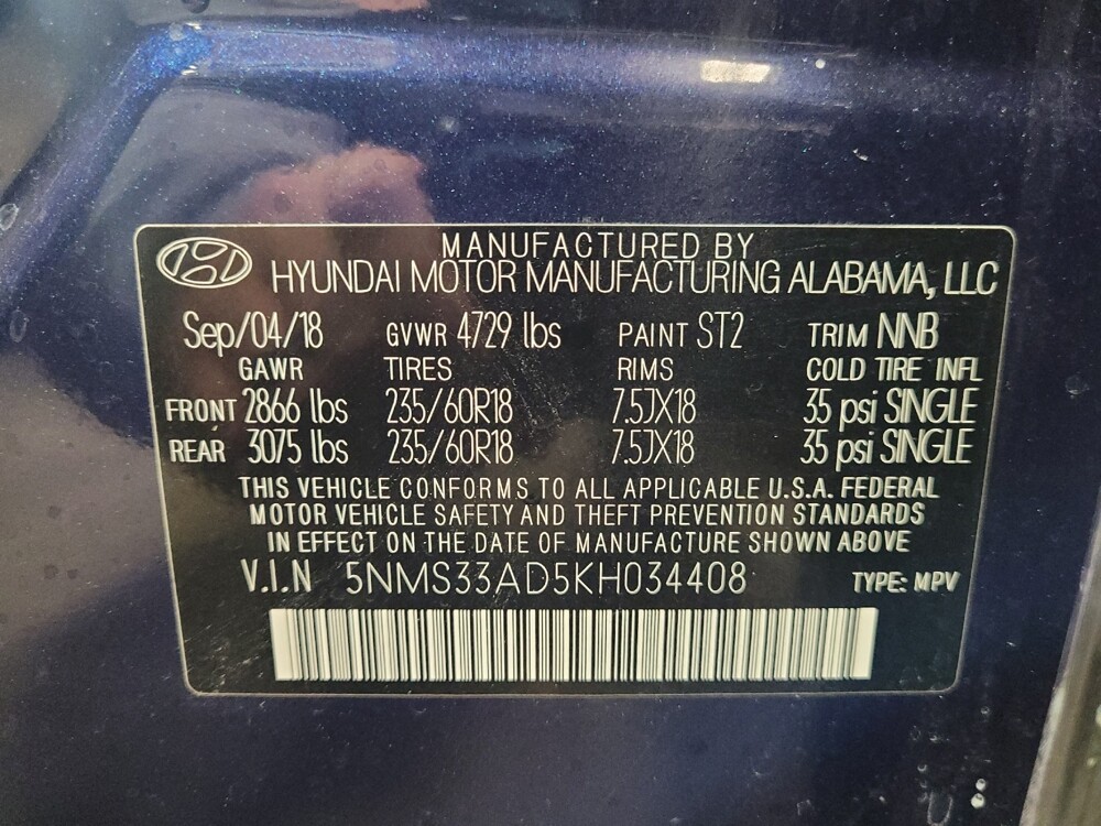 2019 Hyundai Santa Fe in El Cajon, CA 92020 - 18092161 33