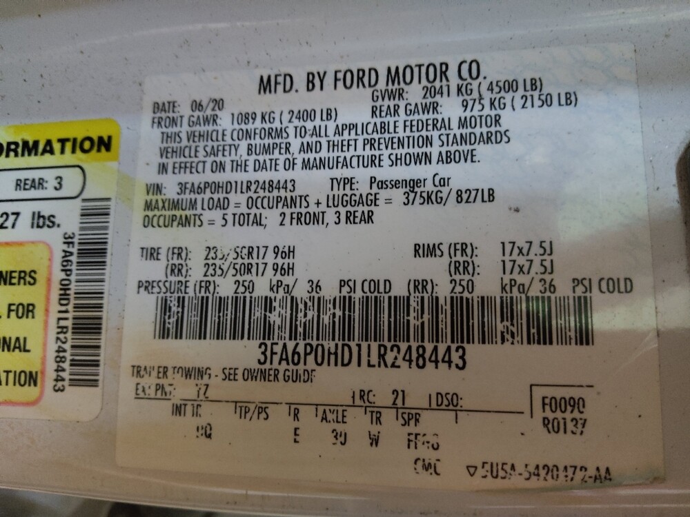 2020 Ford Fusion in Winston-Salem, NC 27103 - 18092172 33