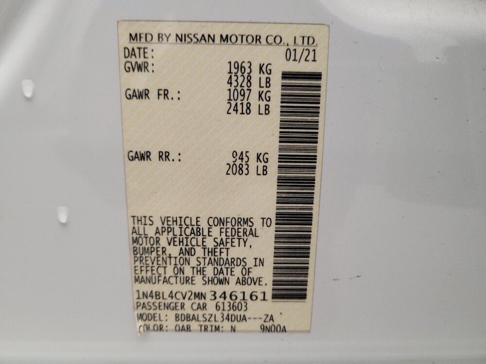 2021 Nissan Altima in Fresno, CA 93726 - 18092335 33