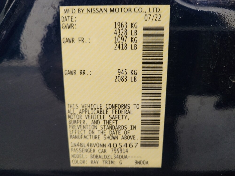 2022 Nissan Altima in Sacramento, CA 95821 - 18092341 33